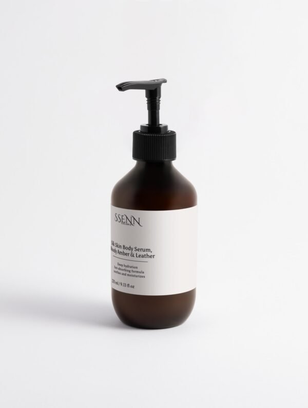 SSENN ELEGANCE Silk Skin Body Serum, Woody Amber & Leather
